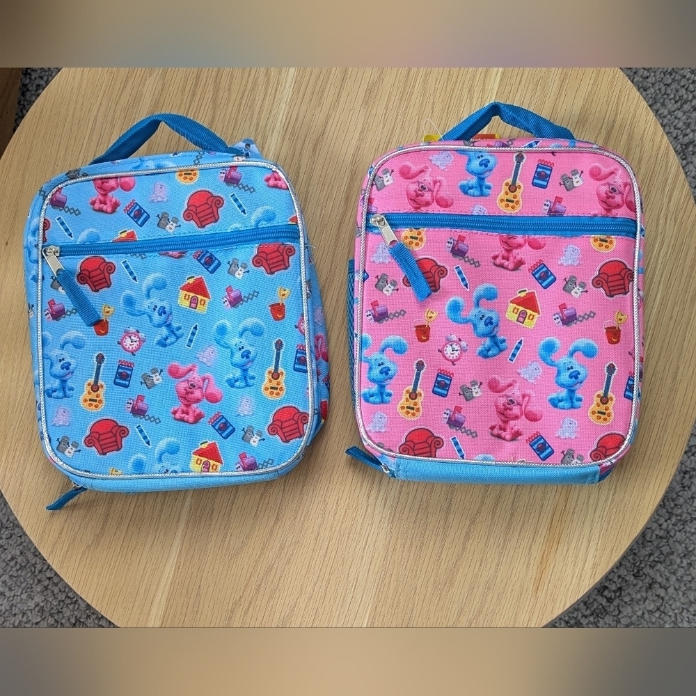 NWT Blue's Clues Character Soft Insulated Lunch Bag/Box Pink&Blue Available